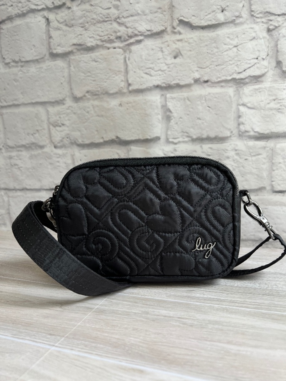 Lug Coupe Love Convertible Crossbody Bag Black